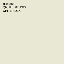 #E9E8D4 - White Rock Color Image